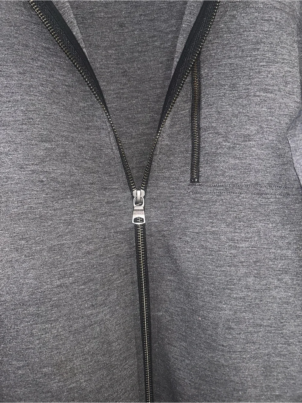 Banana Republic Men's Charcoal Gray Lightweight Full-Zip Jacket